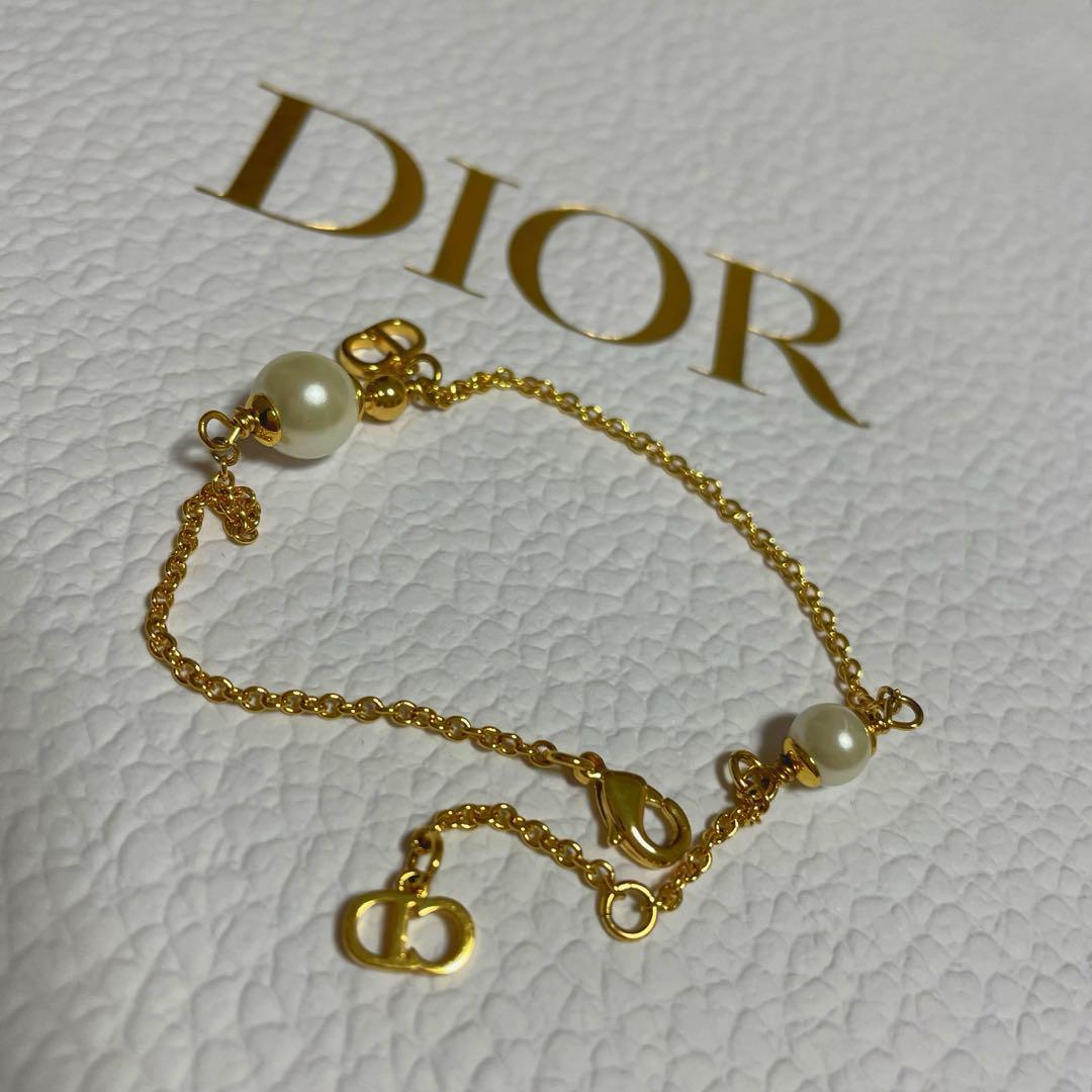 【なまけもの様】ゴールドチェーン パール Dior ロゴブレスレット　ディオール 楽天市場】Christian Dior レディースクリスチャンディオールD.I.O.R.