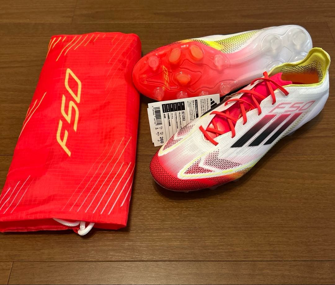 【新品未使用】adidas F50 ELITE HG/AGアディダス サッカー adidas（アディダス） キッズ F50 PRO HG/AG adidas JH7437 ホワイト