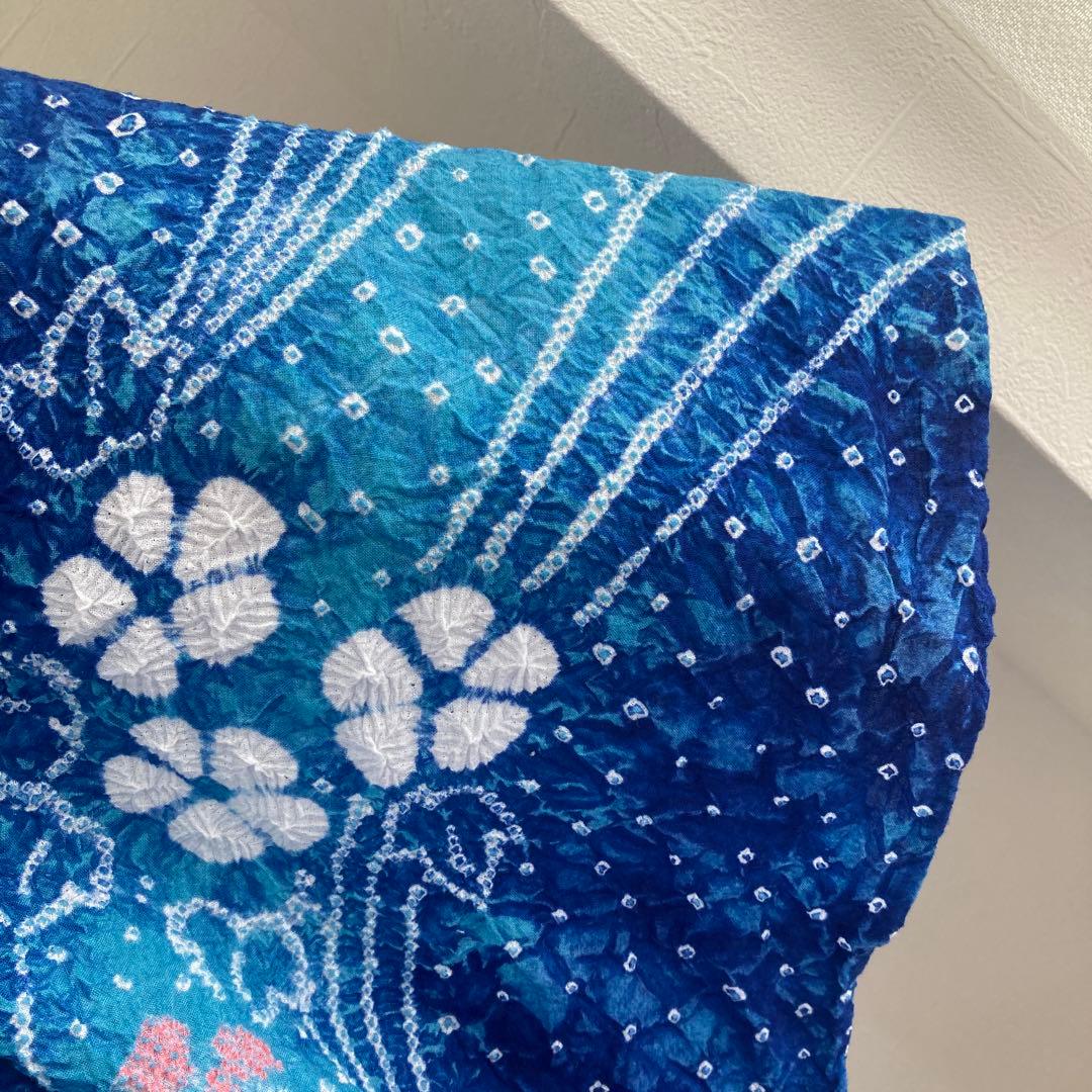 ないち 有松絞り浴衣　身丈160cm 裄70cm 手縫い No.1-23