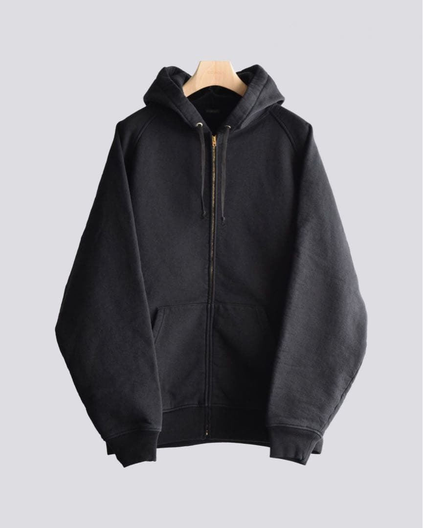 COMOLI 25ss コットン裏毛 ジップパーカ 4 コモリ COMOLI (コモリ) コットン裏毛 ジップパーカ