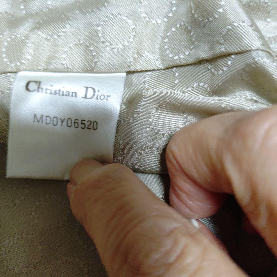 ヴィンテージChristian Dior グレー トレンチコート サテン仕上げ