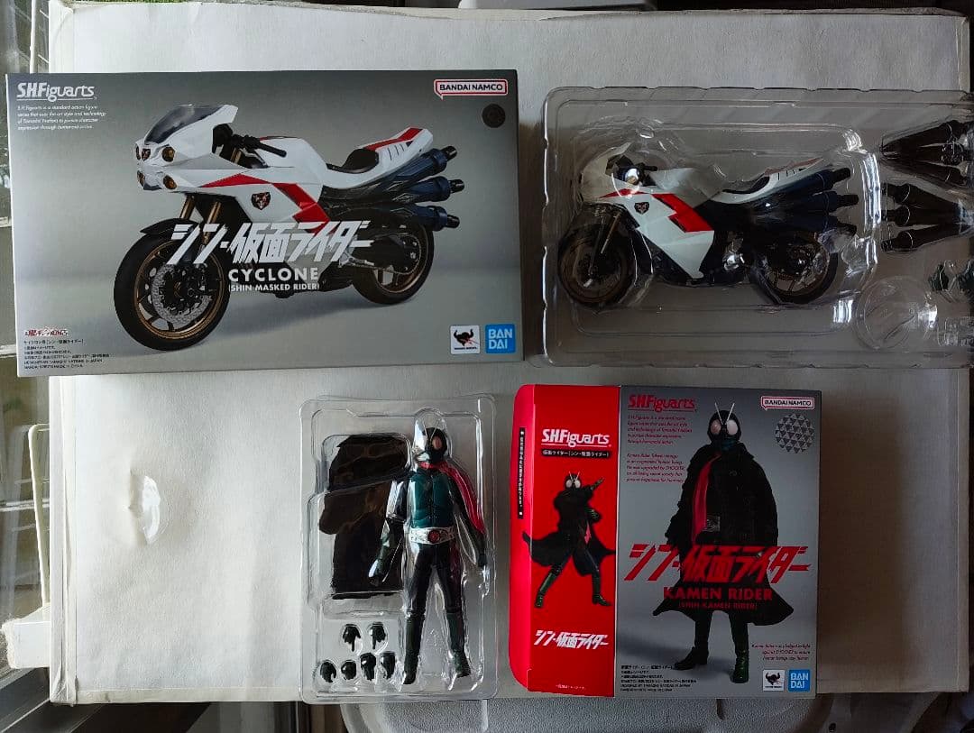 s.h.figuarts シン・仮面ライダー＆サイクロンセット　一部カスタム