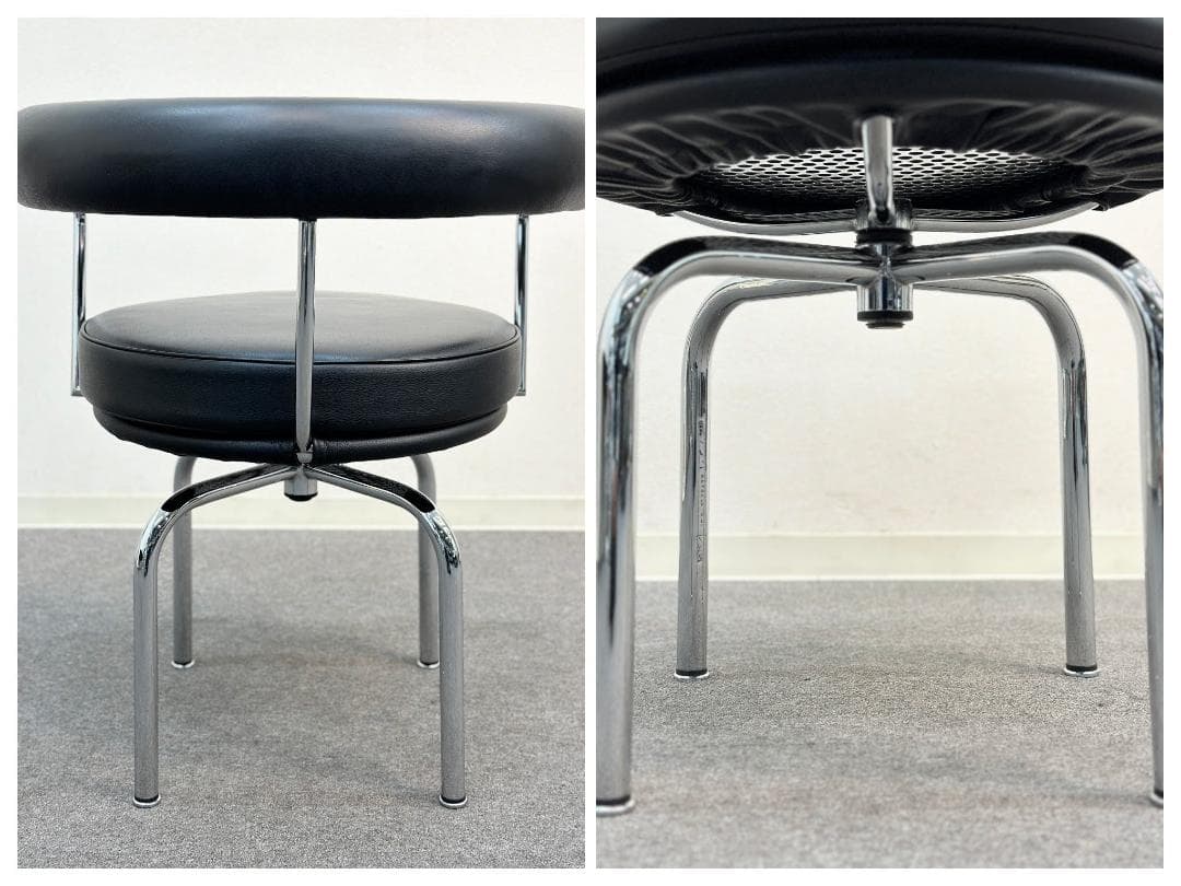 訳アリ品□Cassina/カッシーナ□LC7 スウィベルチェア ル