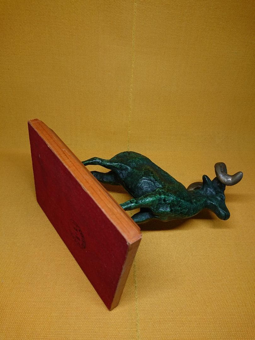美品】羊 ヤギ ブロンズ像 北欧 置物 インテリア 工芸品 美術品 A2957
