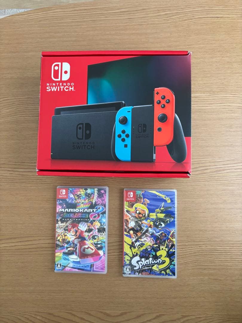 Nintendo Switch 本体 青赤 Joy-Con 2本付き Nintendo Switch Joy-Con 2 (L)/(R) – Light Blue & Light Red Pair