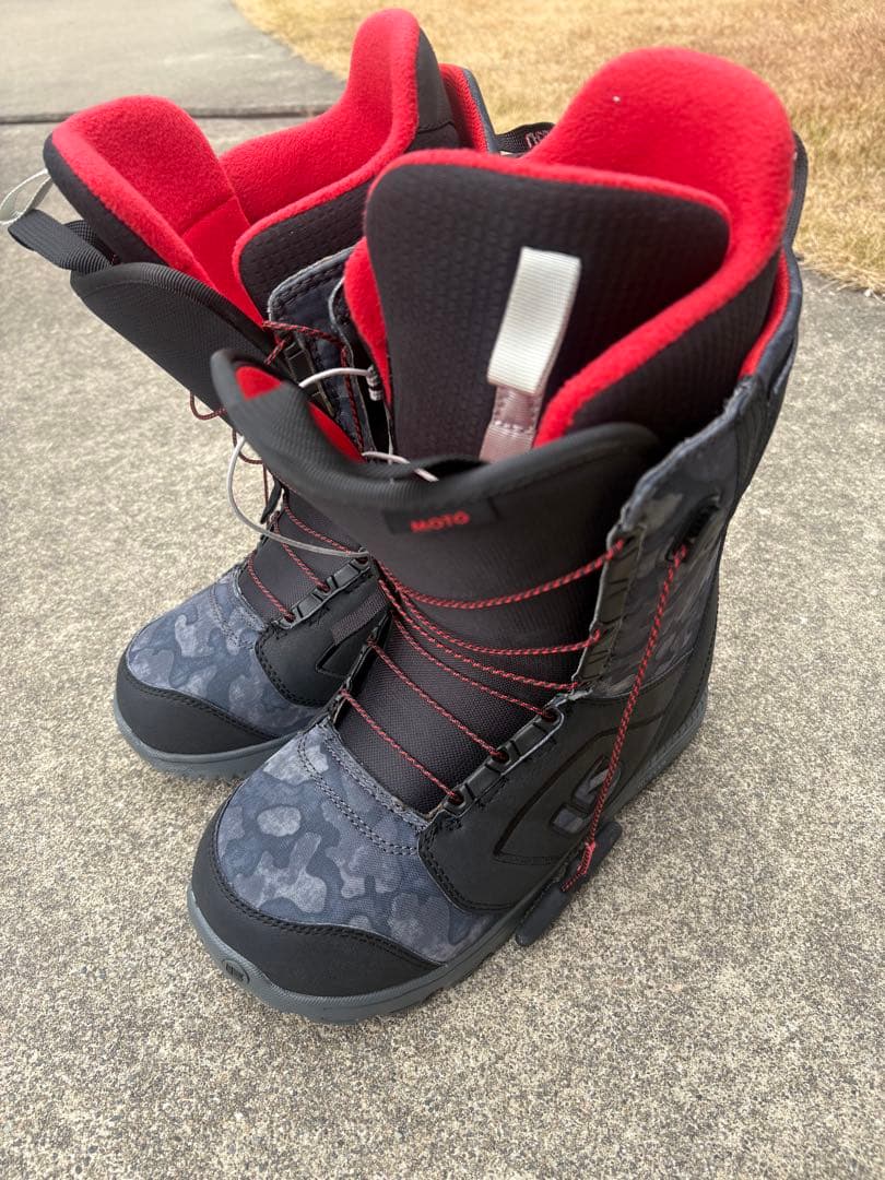 美品　Burton Moto 26 スノーボード ブーツ 楽天市場】25-26 バートン ボードブーツ モト ボア ブラック ワイド