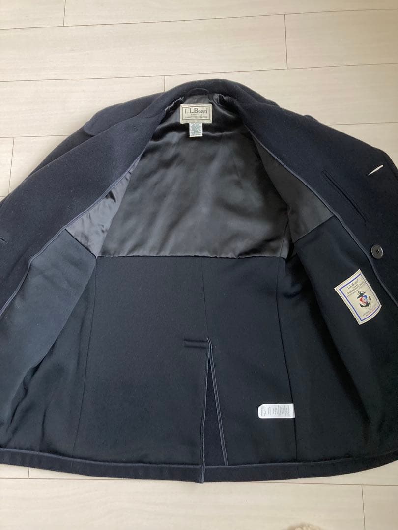 ク*チ様 【L.L.Bean】エルエルビーン ネイビー Pコート M アンカーコ
