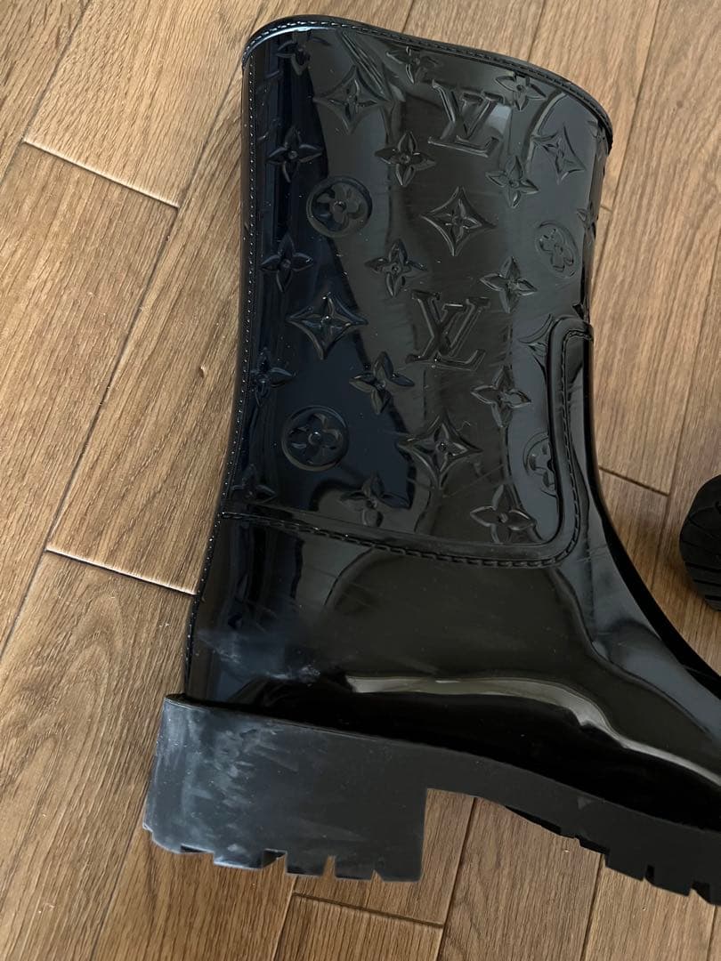 Louis Vuitton ブラックラバー長靴