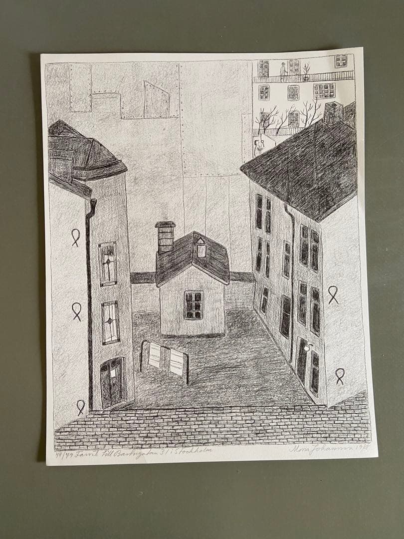 モナ・ヨハンソン Mona Johansson オリジナル リトグラフ アート