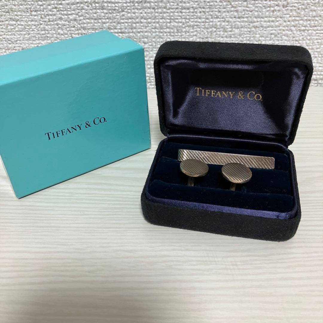 ティファニー SV925 カフス&ネクタイピン セット ヴィンテージ