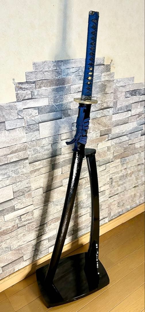 青い柄がかっこいい 模造刀 居合刀 重量1キロ 稽古 鑑賞 コスプレ