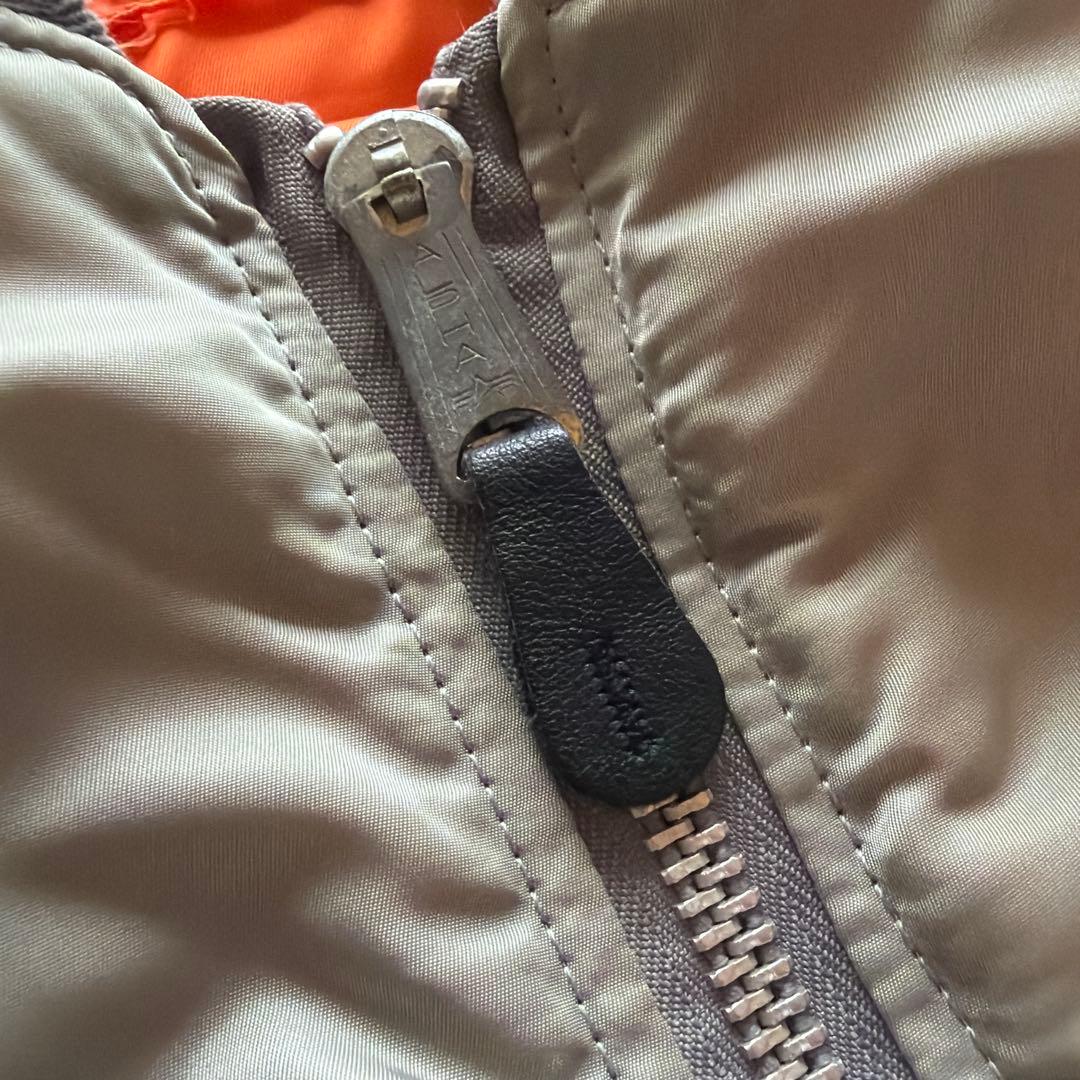 短丈 90s USA製 ALPHA INDUSTRIES MA-1 シルバー - メルカリ