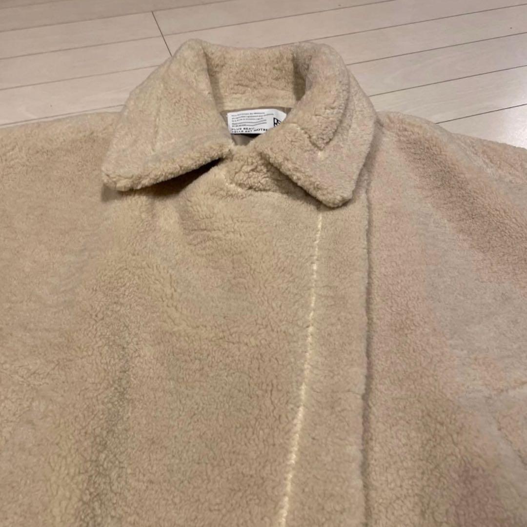 極美品❤️PASSIONEパシオーネ❤️ボアショートポンチョ アイボリー M