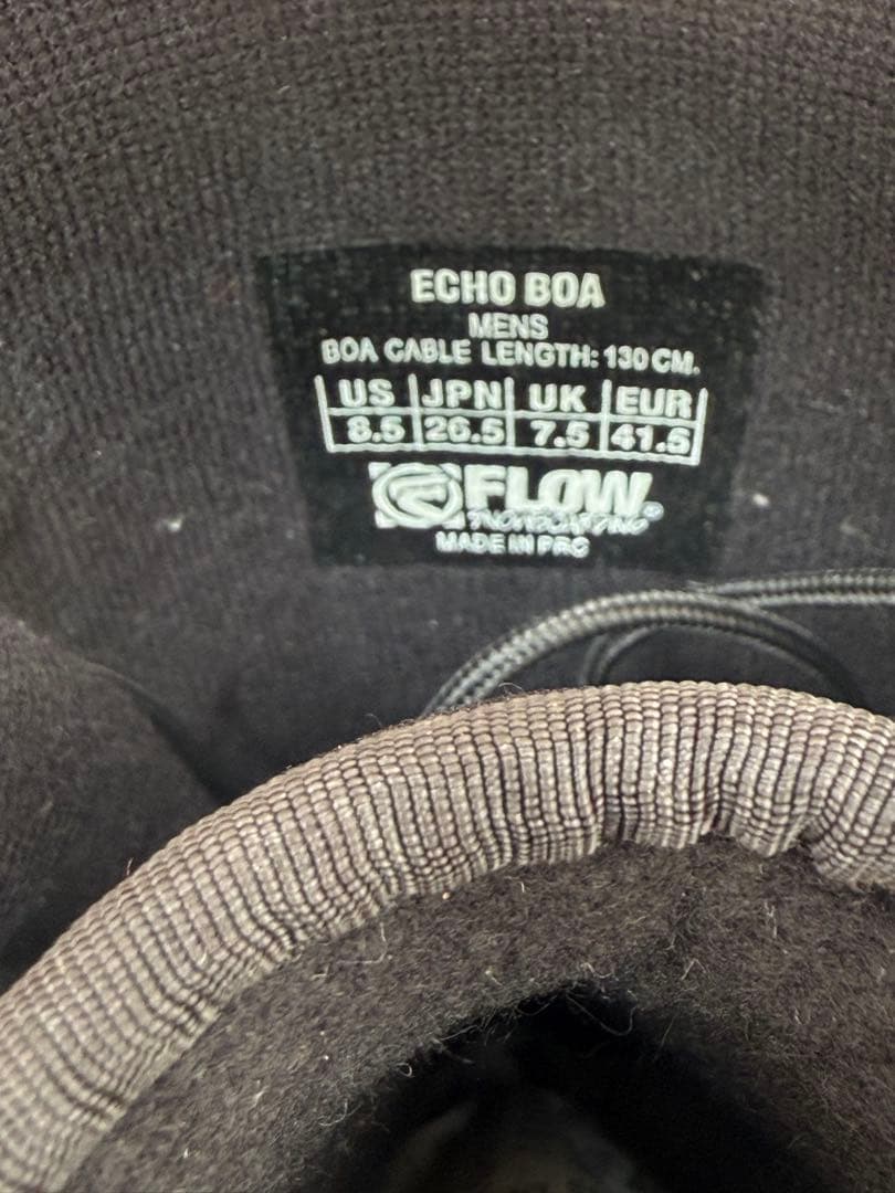 美品！使用時間約12時間Flow ECHO BOA メンズ 26.5cm