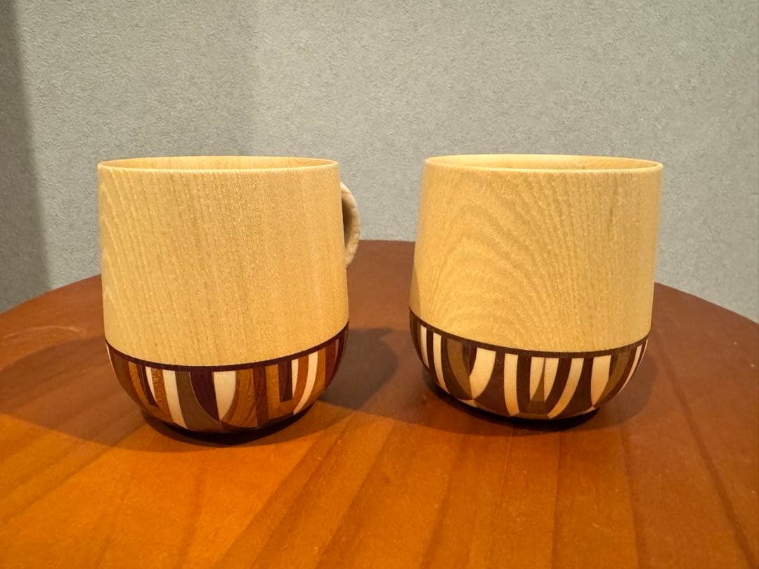 【新品未使用】NINAHAWニナハウ どんぐりマグセット アウトドアでも‟一生もの”を 「NINAHAW」の寄せ木細工マグ | 暮らしと