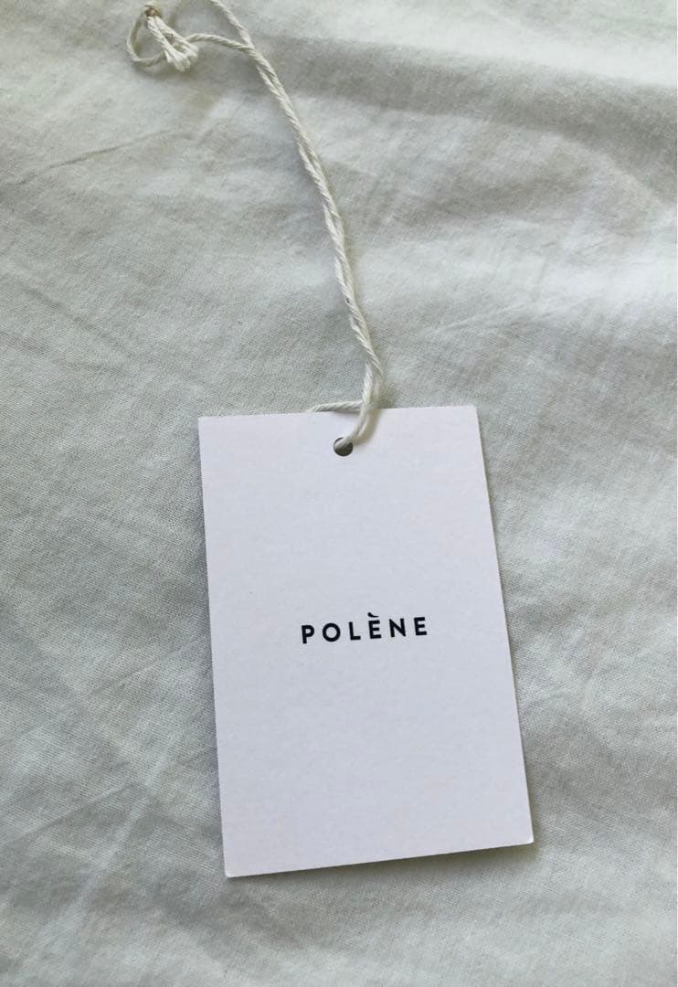 極美品☆POLENE ポレーヌ スキニー Umi ベルト ブラックテクスチャード