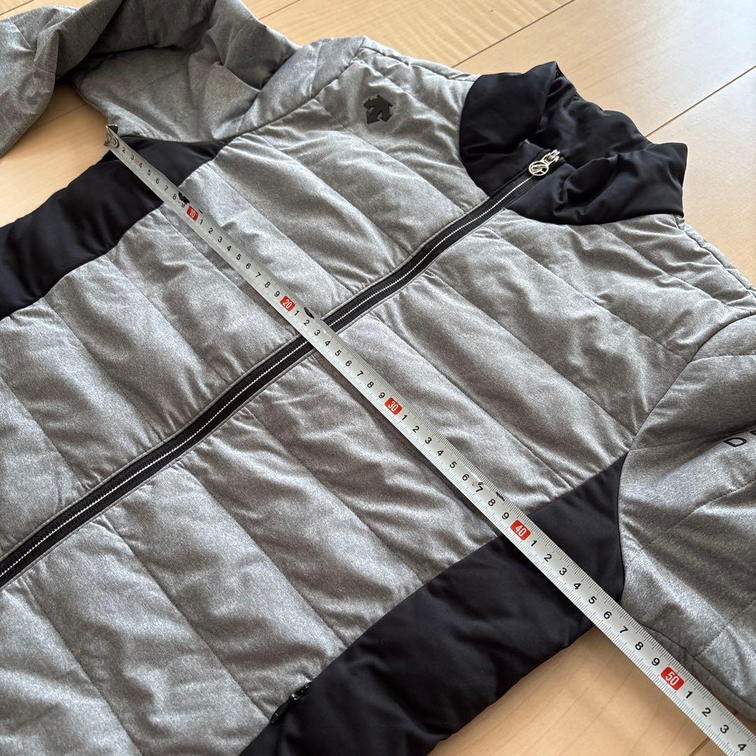 デサント ゴルフ 中綿 ジャケット ダウンスカート 2点セット L グレー黒