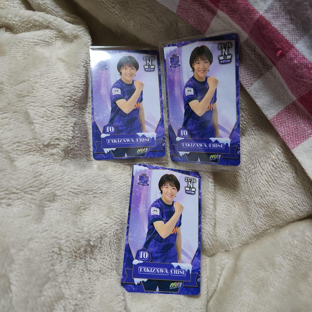 サンフレッチェ広島レジーナ 瀧澤千聖選手 オンサイトカード 3枚