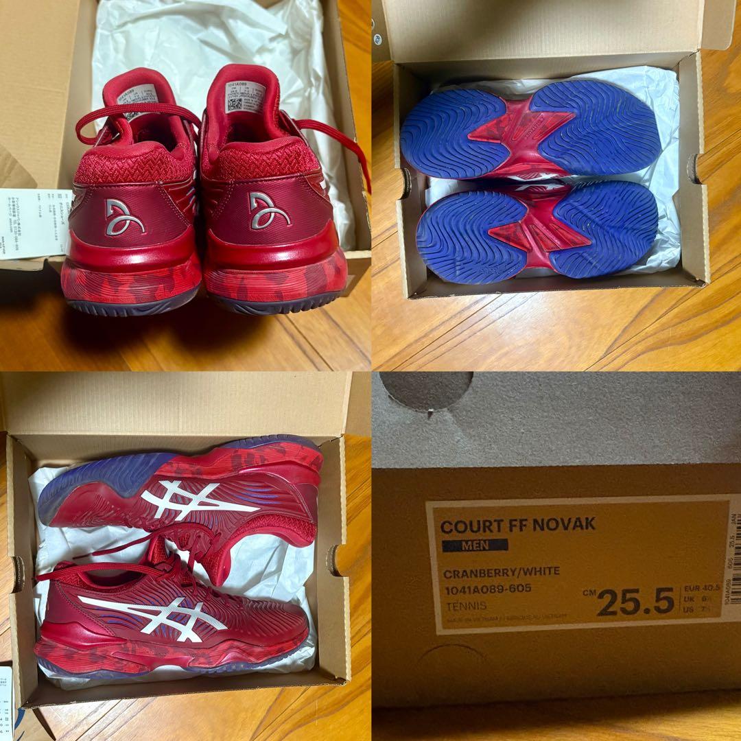 完売 ASICS COURTFF NOVAK 25.5cm コート ジョコビッチ