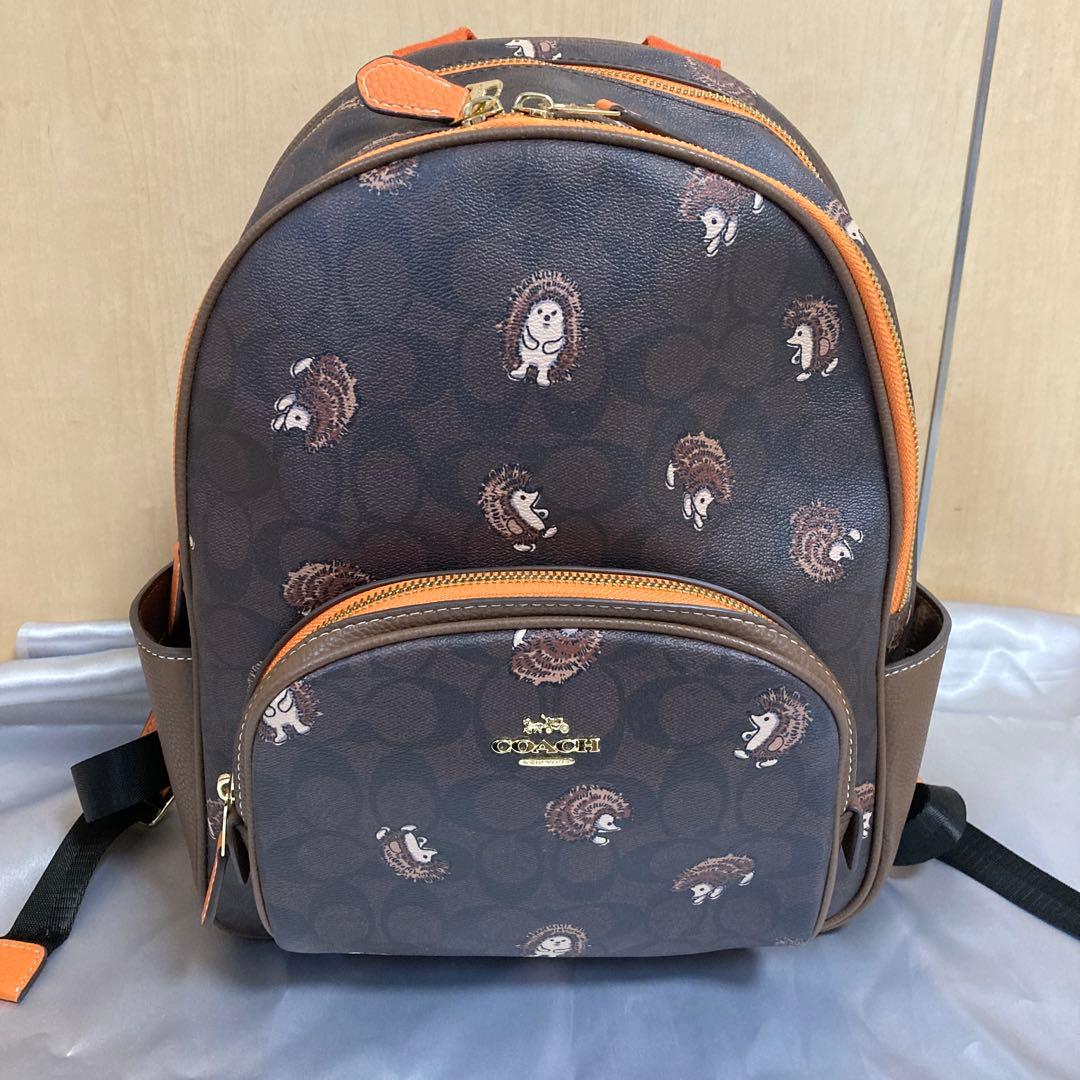 新品・未使用】COACH コーチバックパックリュックハリネズミ