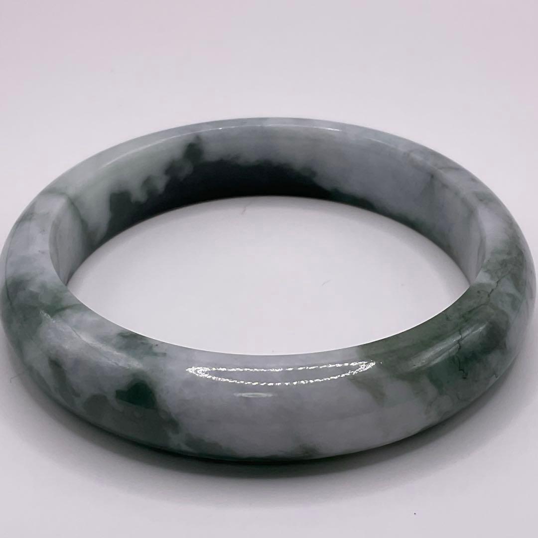 ミャンマー産 翡翠バングル 天然翡翠　57.2mm 翡翠