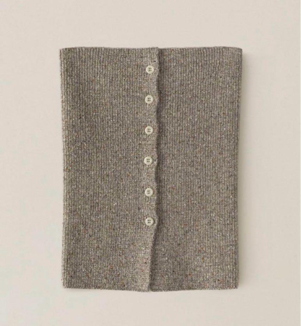 OHOTORO mixed tube knit mocha オオトロ
