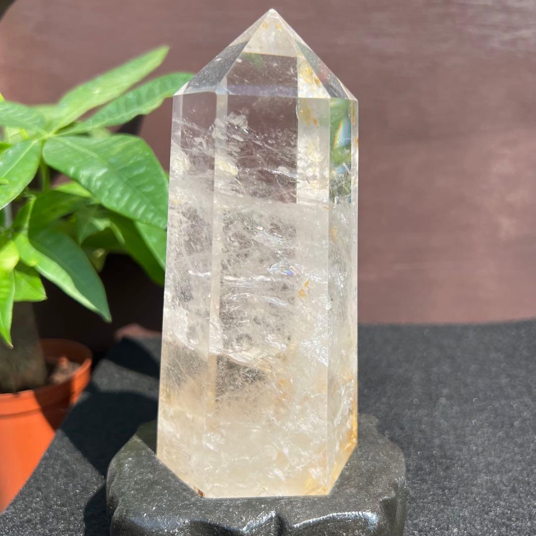 水晶 六角柱 虹入り ポイント 天然石 原石 パワーストーン 楽天市場】虹入り レインボー 水晶 ポイント 六角柱 □種類お任せ