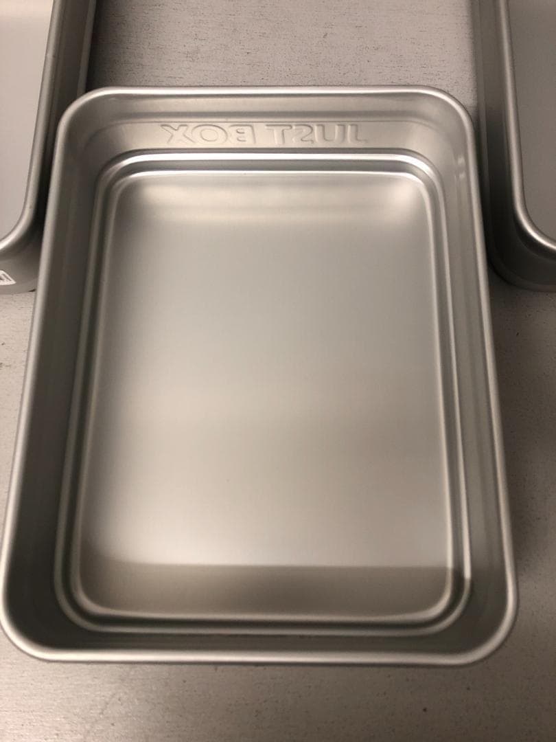 3個 アカオアルミ アルミ ジャスト ボックス 小80 番重 ⑵