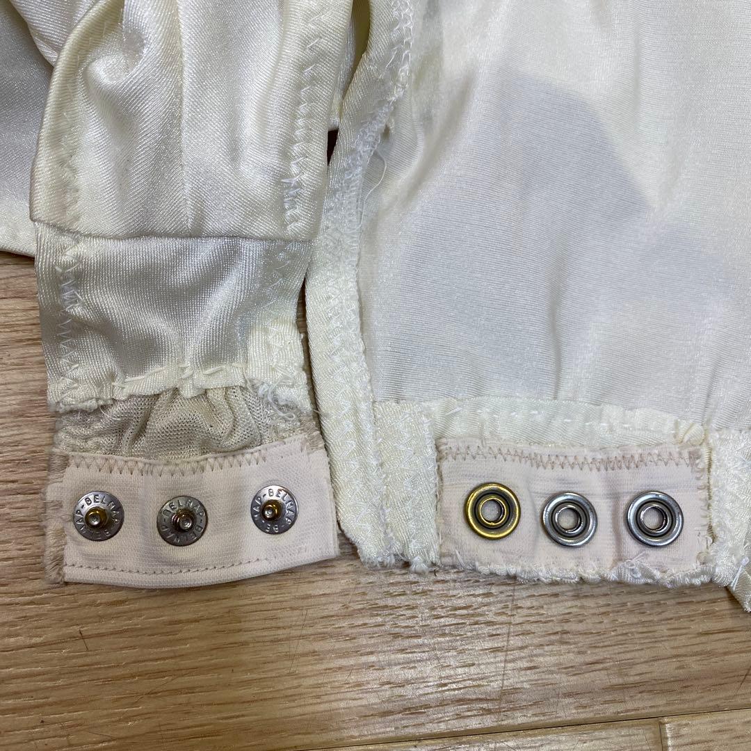 Y5748☆M オフ白 青 スワロMIX フリンジ ラテンドレス 社交ダンス