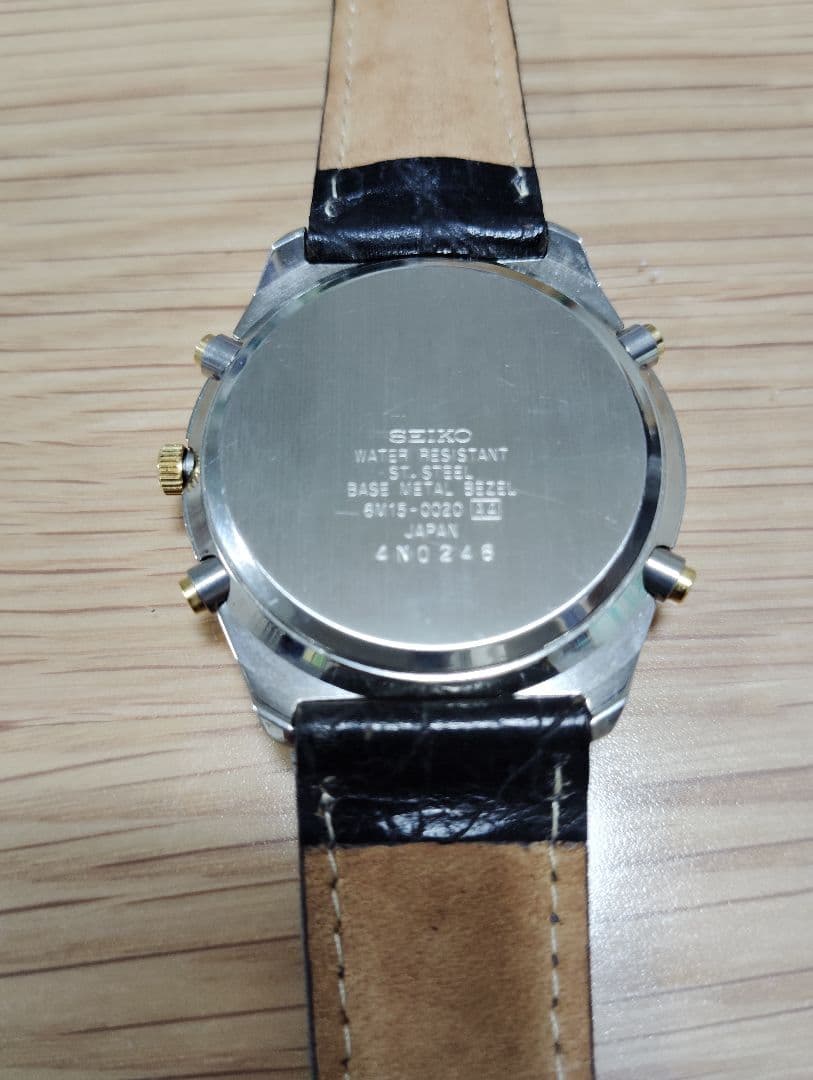 超希少・極美品】セイコー ワールドタイマー 6M15-0020 JAL機内販売