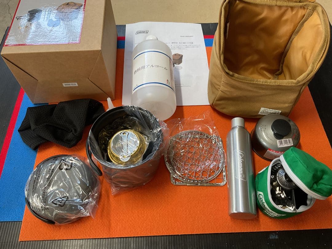 新品Colemanコンパクトアルストダブルバーナー＆クッカーセット付属品