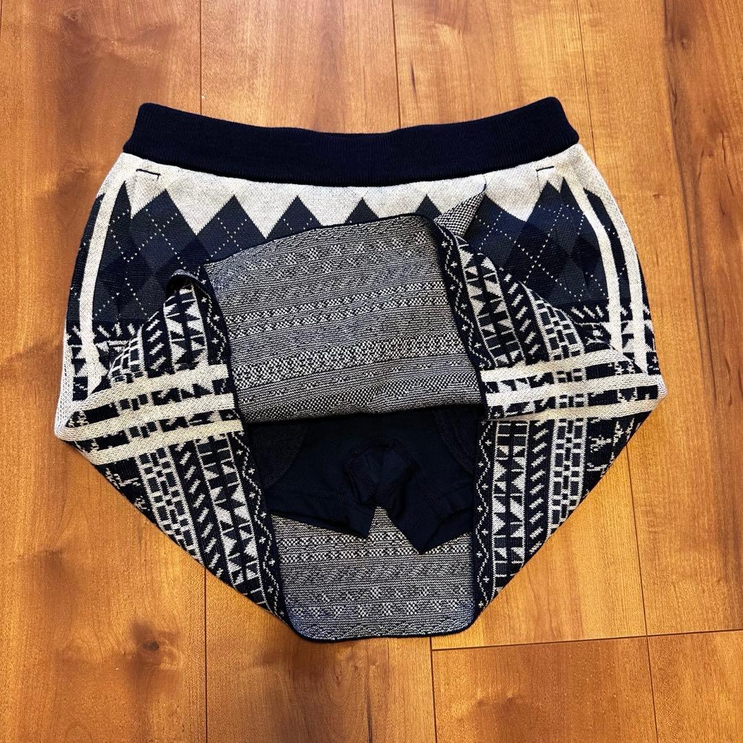 長袖 ニット セーター 巻きスカート セットアップ 秋冬 ウール混