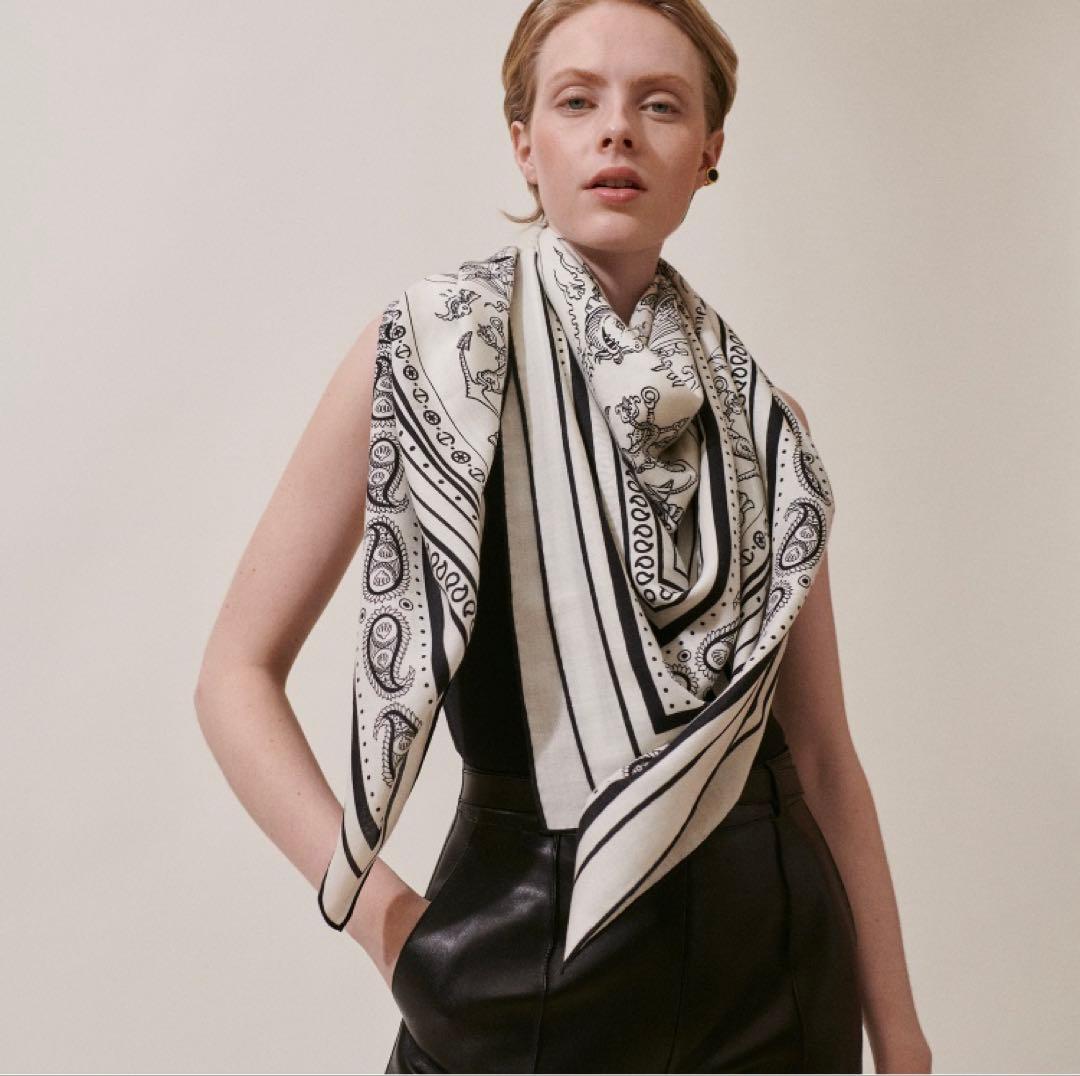 HERMES エルメス《船乗りのタトゥー・バンダナ》 カレジェアン