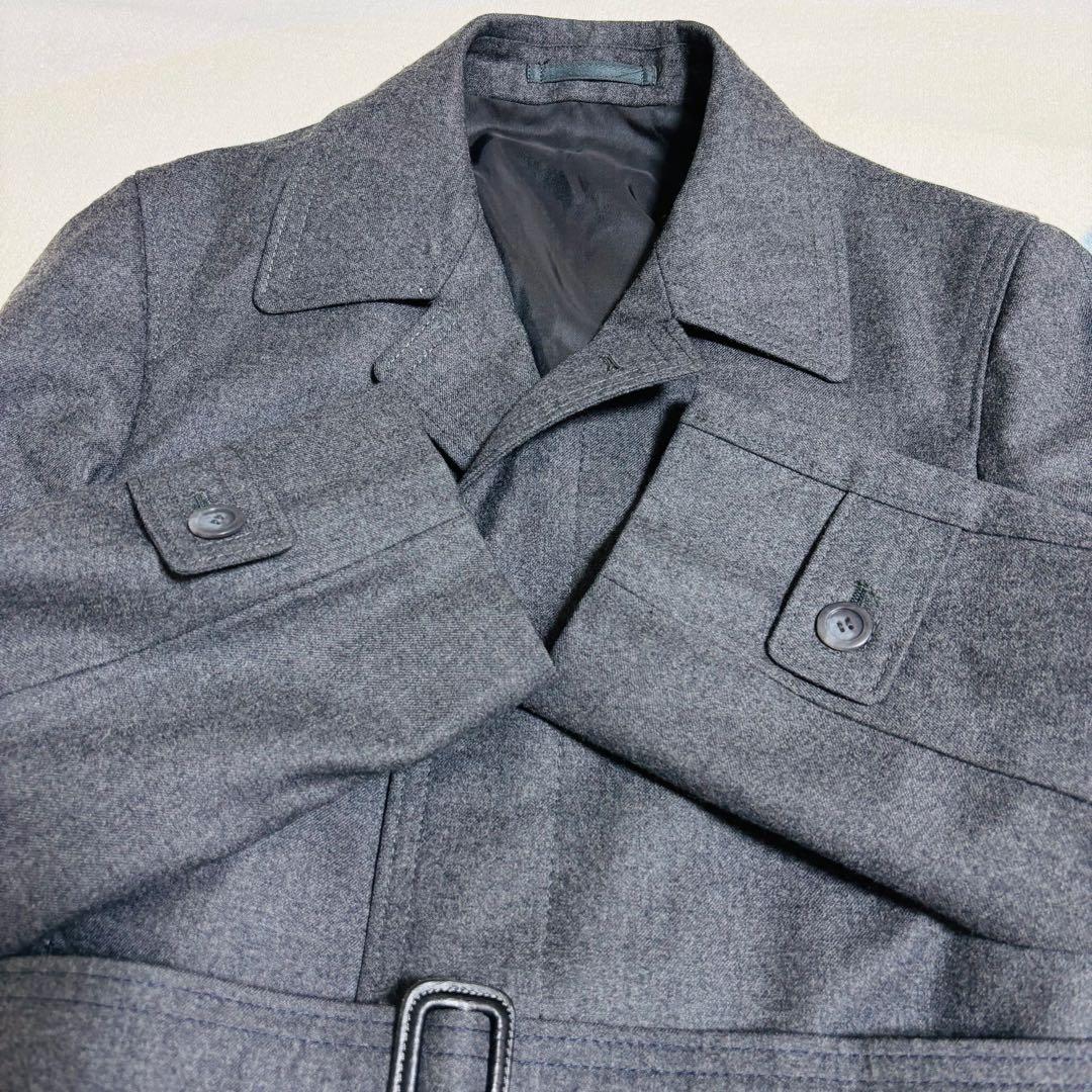ビリヤニ様専用】pierre cardin グレー ウールコート M