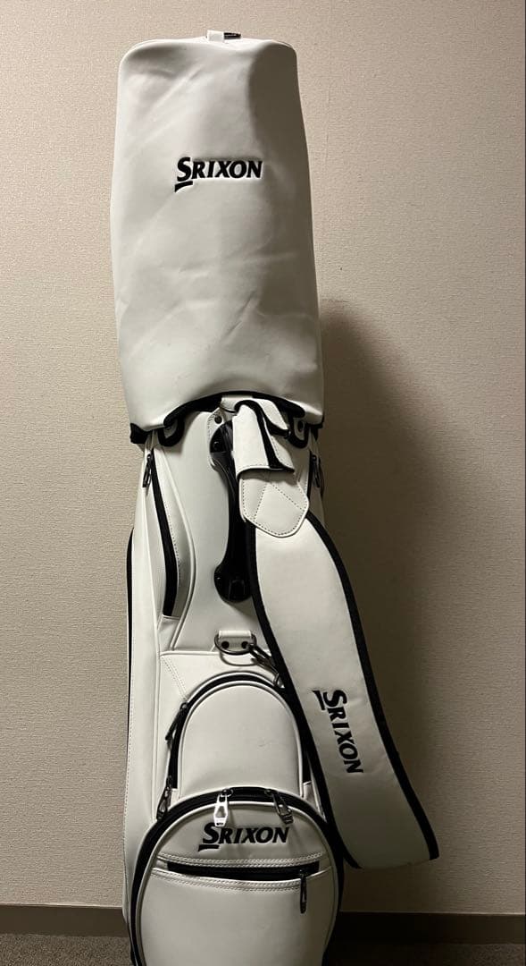 Srixon ホワイト キャディバッグ スリクソン - メルカリ