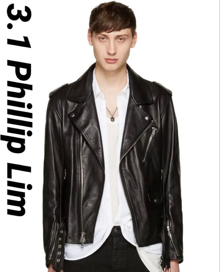 中田着 3.1 PHILLIP LIM レザーライダースXS レザージャケッ