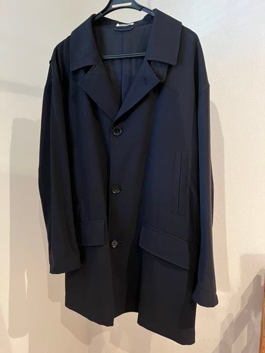 auralee HARD TWIST WOOL DOBBY HALF COAT - メルカリ