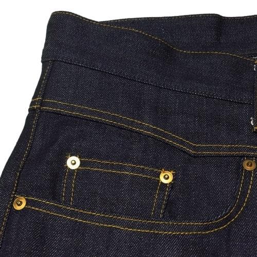 美品 GANGSTERVILLE デニムパンツ アイアンクロス刺繍 インディゴL