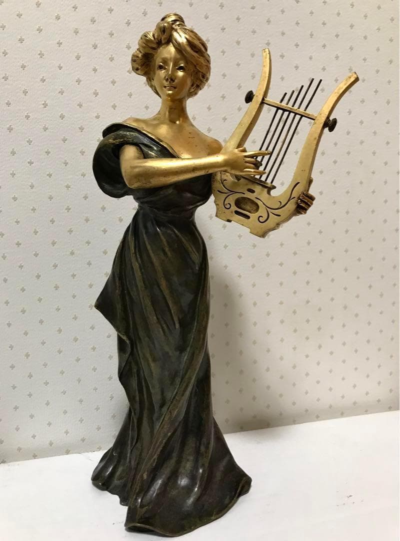 アンティーク アールヌーボー E.WANTE (1872-1960) ブロンズ像 アンティーク アールヌーボー E.WANTE (1872-1960) ブロンズ像