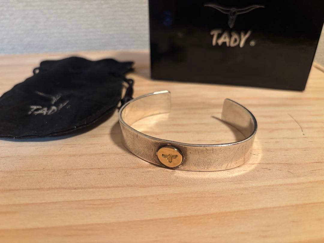 tady&king 18k ロングホーンバングル サイズM TADY&KING平打ちバングルK18ロングホーン ALL ITEM TADY＆KING ONLINE