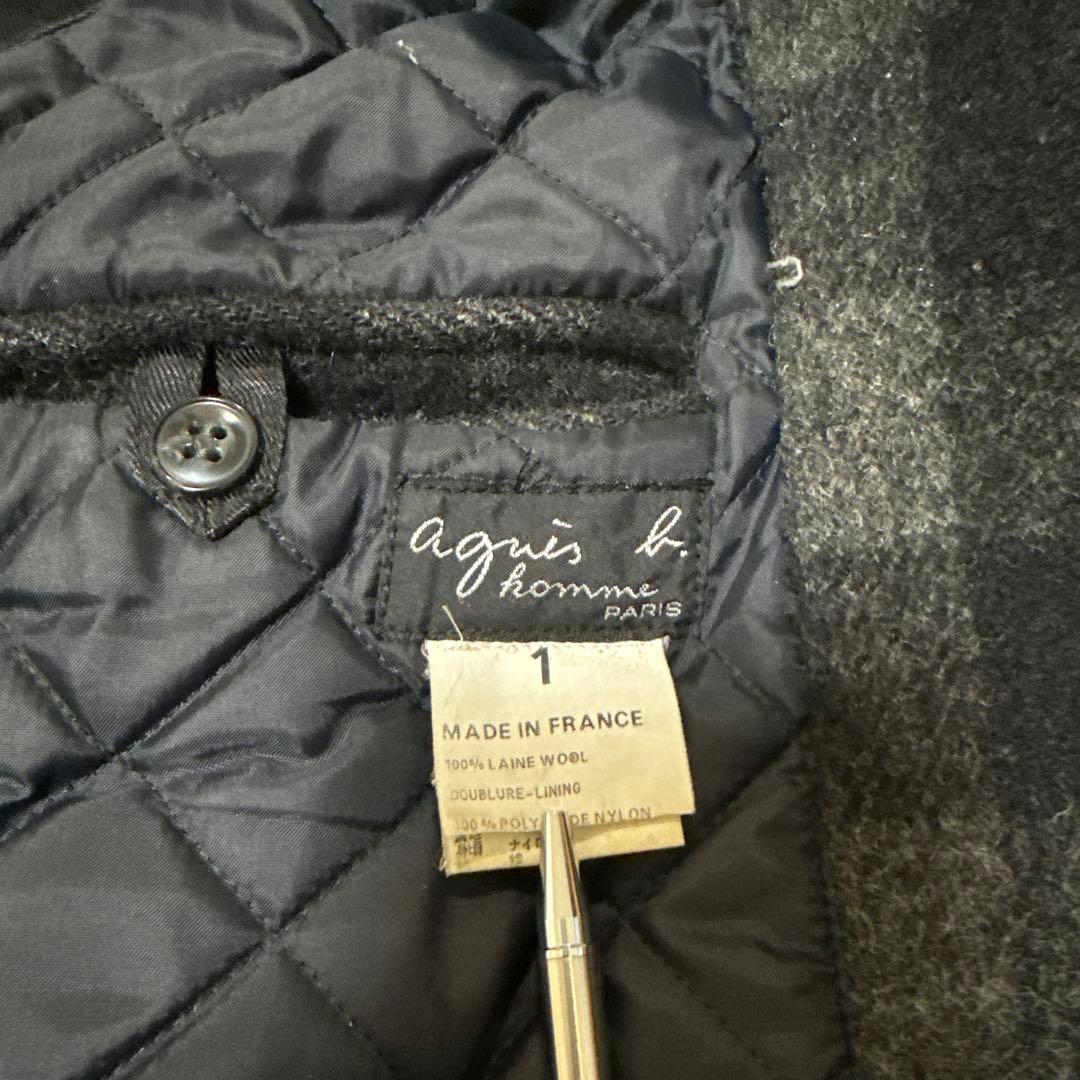 agnes b. フランス製 ヴィンテージ ウールコートririジップ