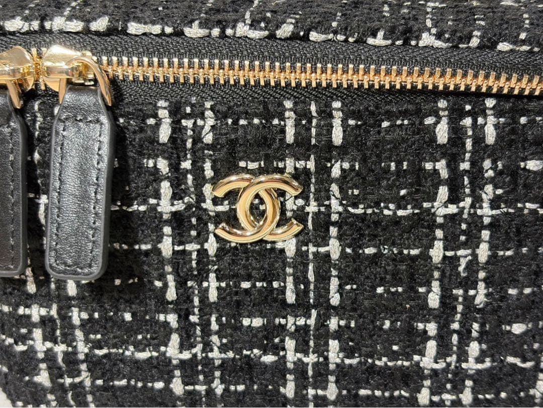 CHANEL シャネル ノベルティ チェーン ショルダーバッグ ツイード