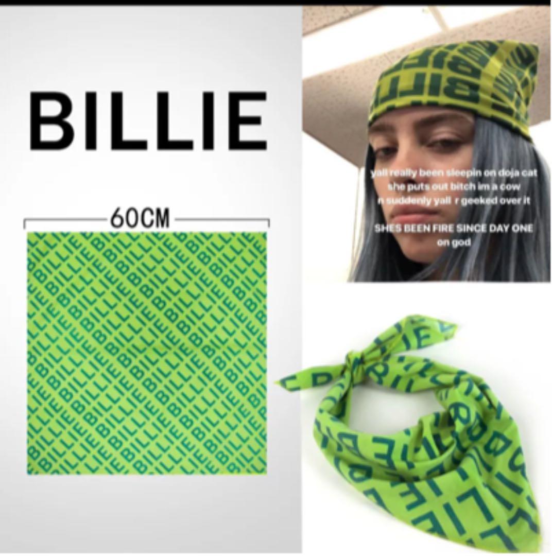ラストワン】Billie eilish ビリーアイリッシュ バンダナ - メルカリ