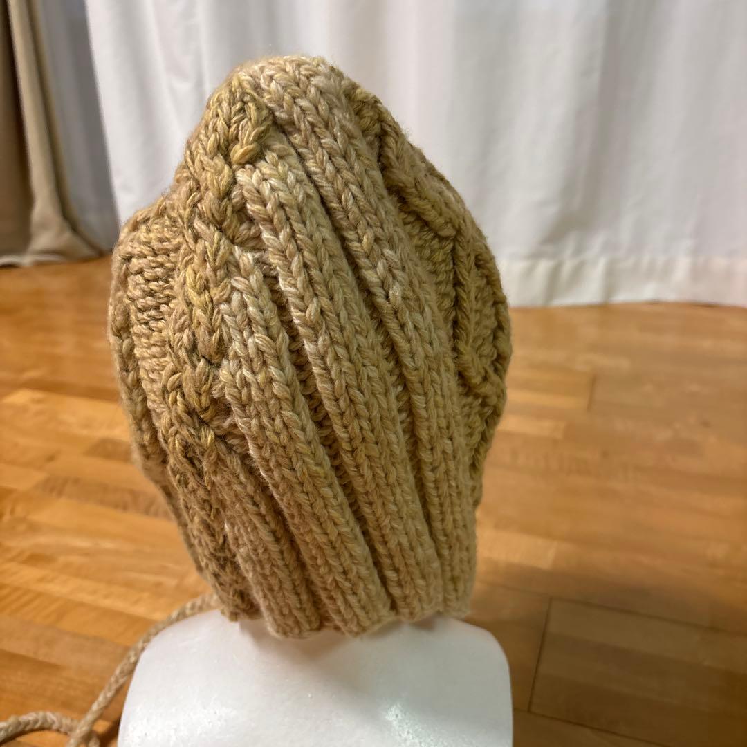 ☆最終価格☆値下げ応相談☆キャピタル ベージュ 編み込みニット帽