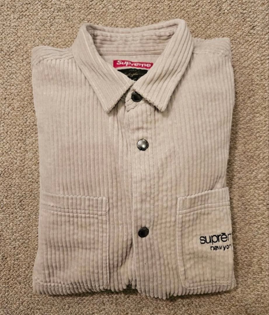 美品 Supreme Wide Wale Corduroy Snap Shirt - メルカリ