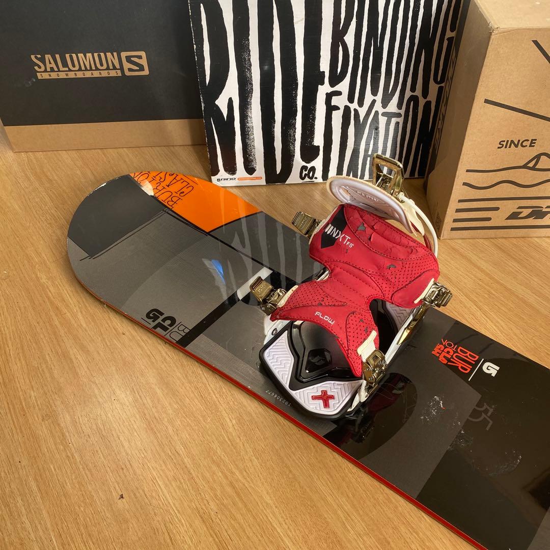BURTONバートンFLOWバインディング付スノーボードセットCLASH