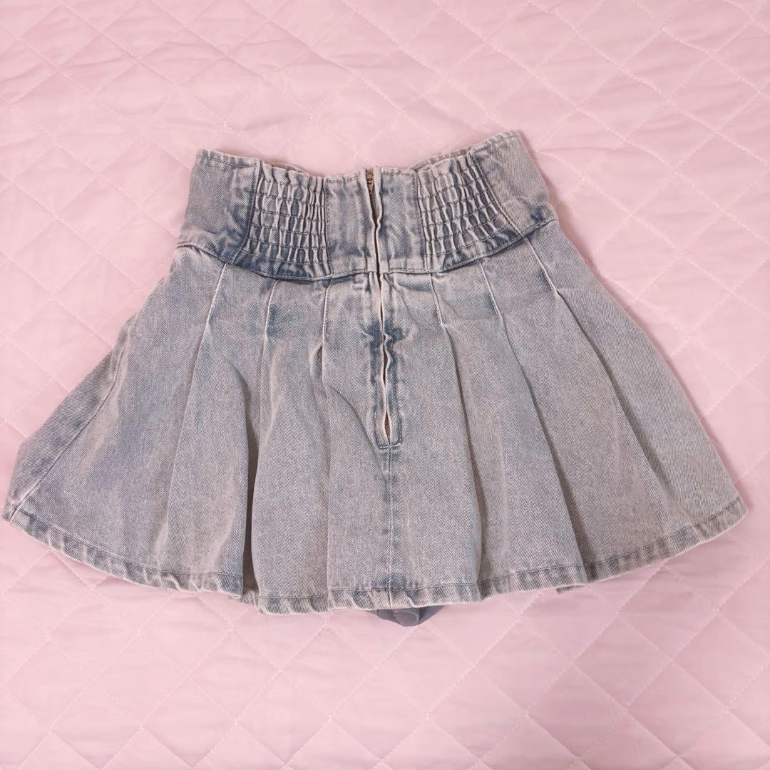 ミシェルマカロン ミシェマカ 美脚デニムスカパン - メルカリ