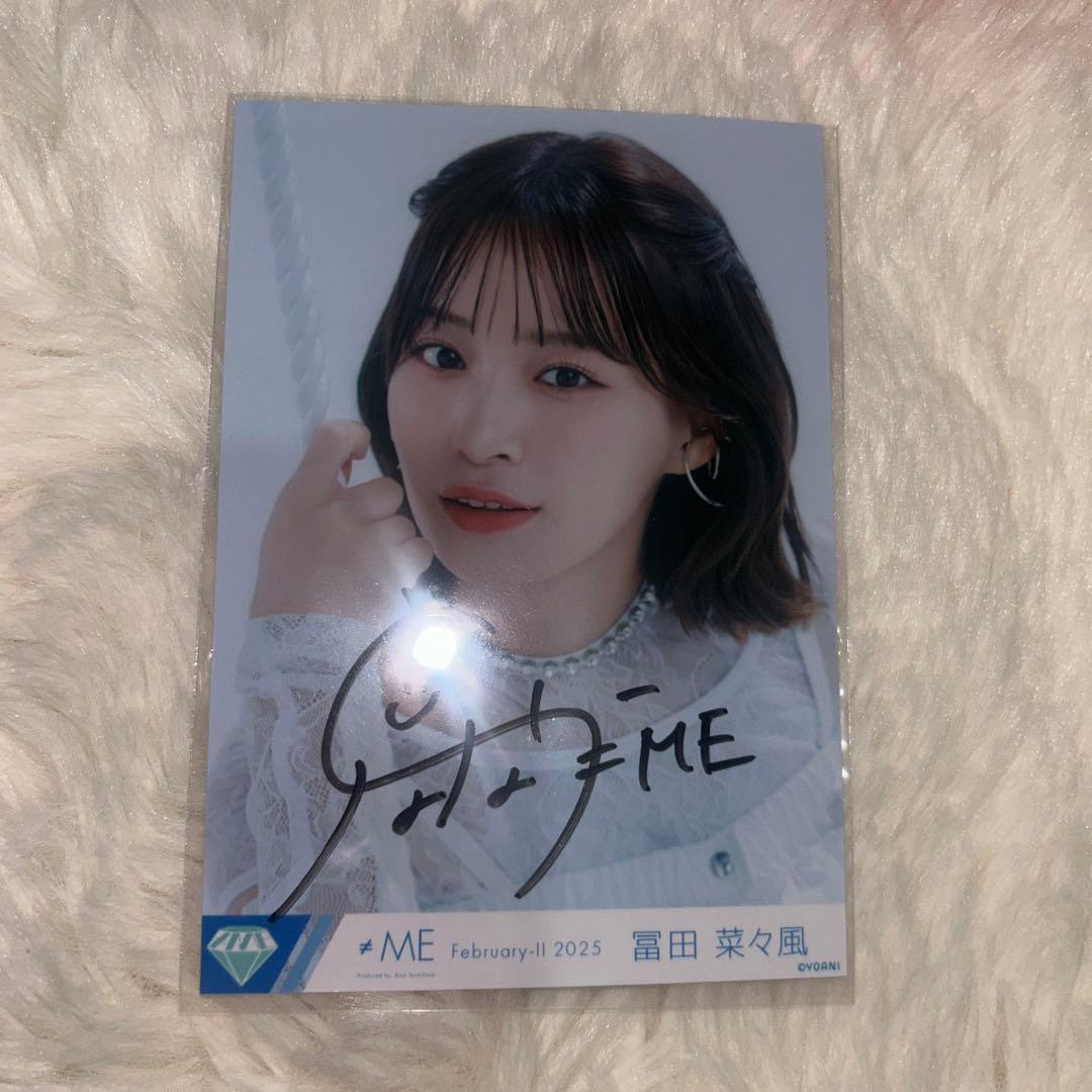 冨田菜々風/≠ME/ノイミー/生写真/直筆/6th/6周年