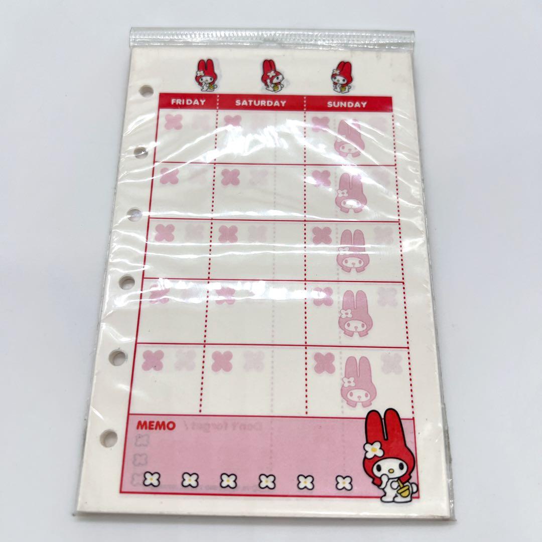 《新品未使用》サンリオ マイメロディー リフィール 手帳 赤ずきん レトロ ③