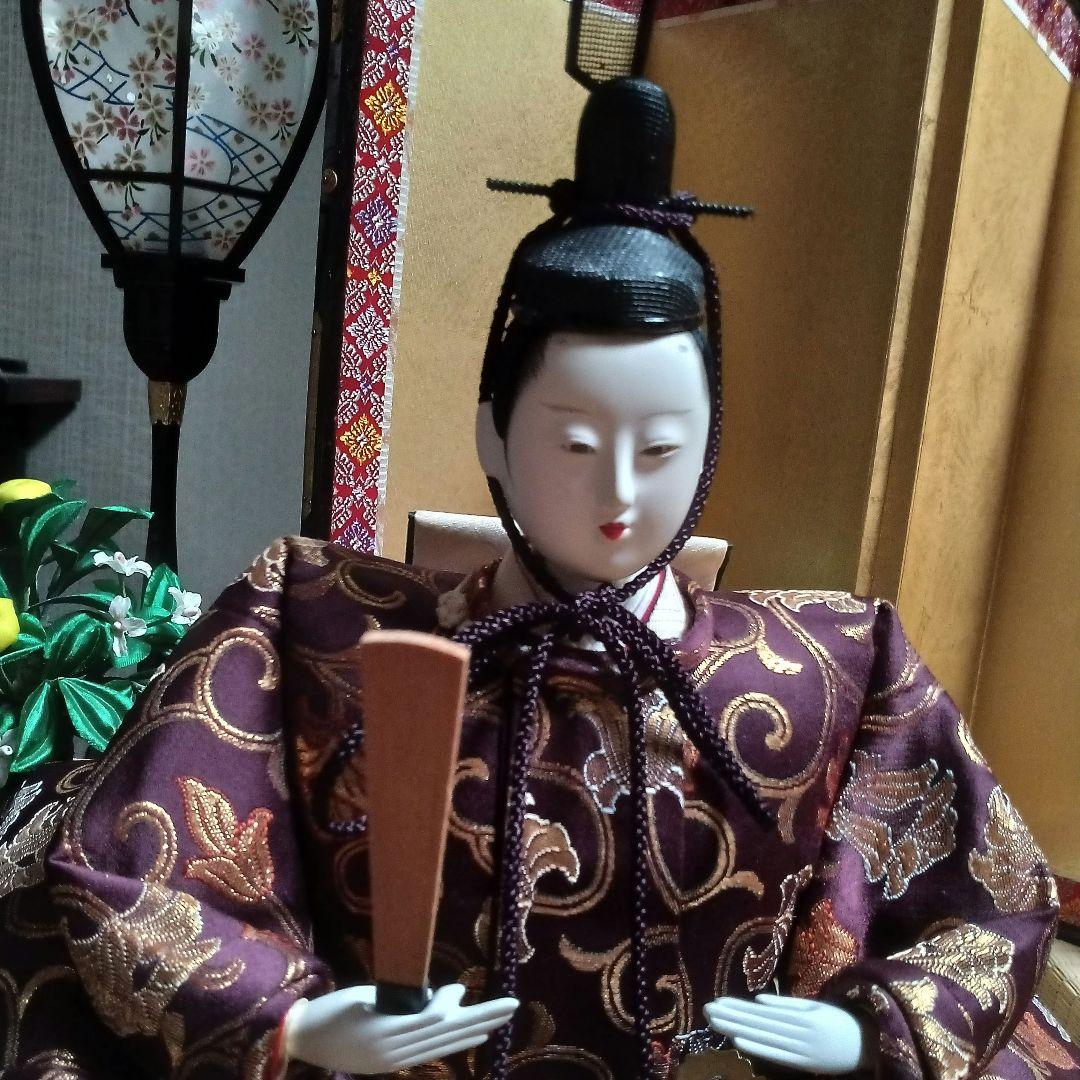 雛人形 親王飾り 内裏雛 秀玉作「7番」 装飾フルセット 骨董的価値